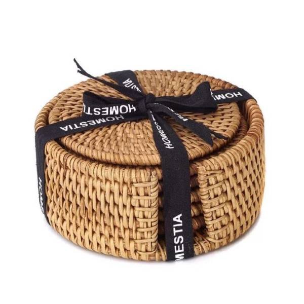 Lót cốc mây tre đan các loại