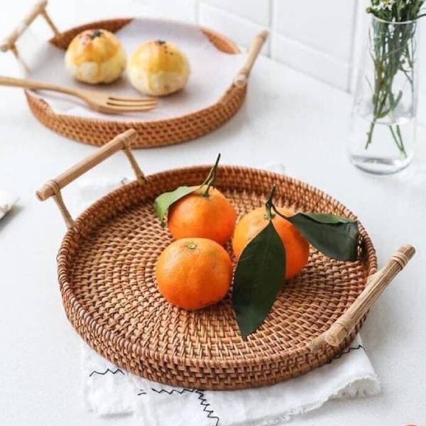 Khay guột tròn có tay cầm